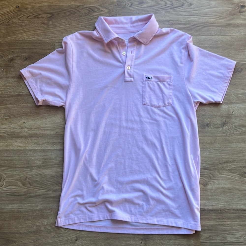 Vineyard Vines light pink cotton polo